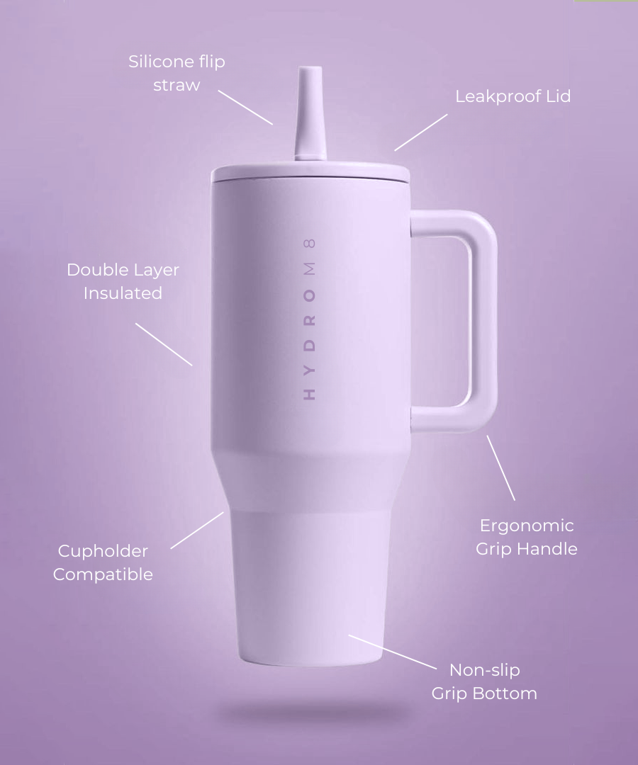 40oz TRAVEL TUMBLER- LILAC